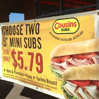 Cousins subs coupon