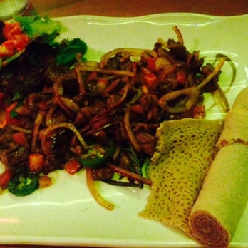Desta Ethiopian Kitchen - Atlanta, GA, United States. Lamb entree with