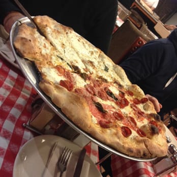 Grimaldi's - Half Plain White and Half Red with Pepperoni - New York, NY, United States
