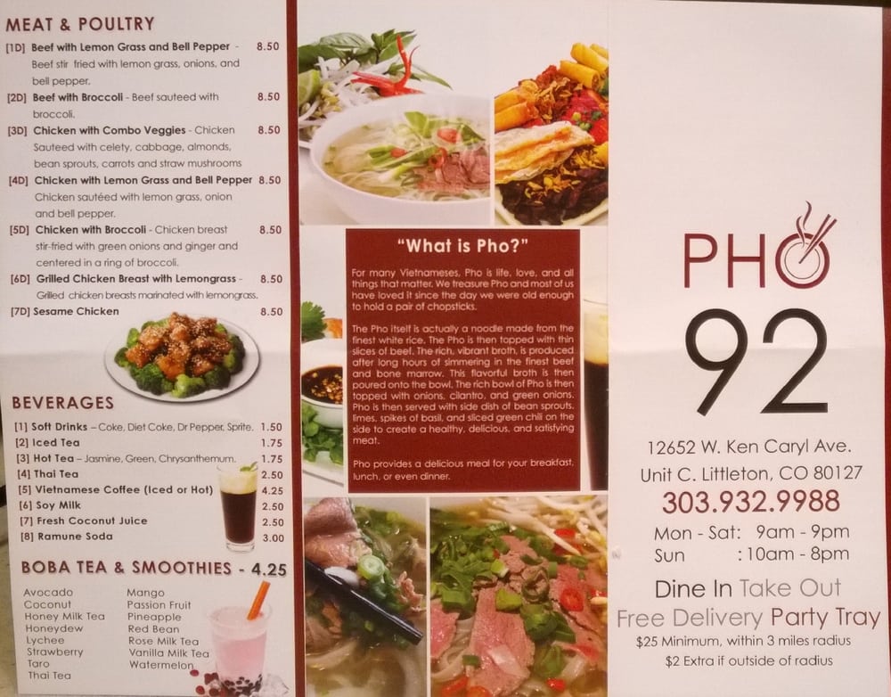 Pho 92 23 Photos Vietnamese Littleton, CO Reviews Menu Yelp