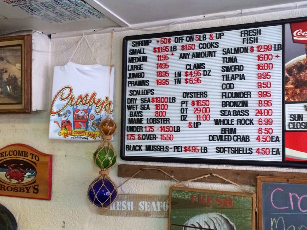 Crosby’s Crab Company Seafood Markets Manassas, VA Yelp