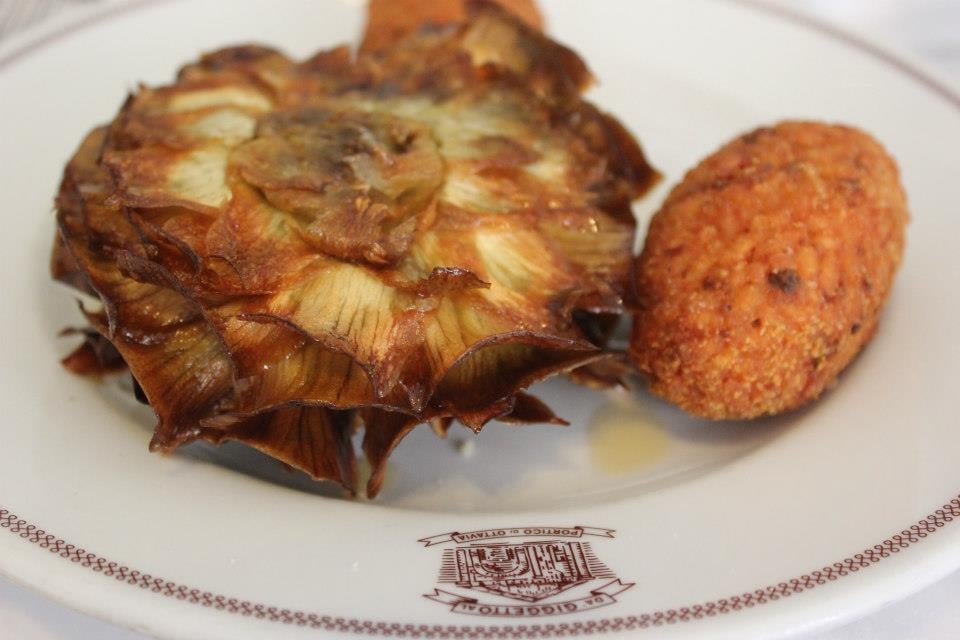 Artichaut frit à la juive & suppli Yelp