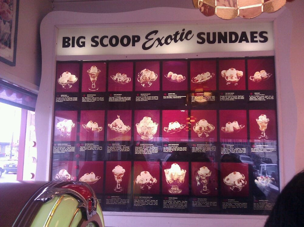 Big Scoop Sundae Palace 327 E College Way Mount Vernon, WA Ice