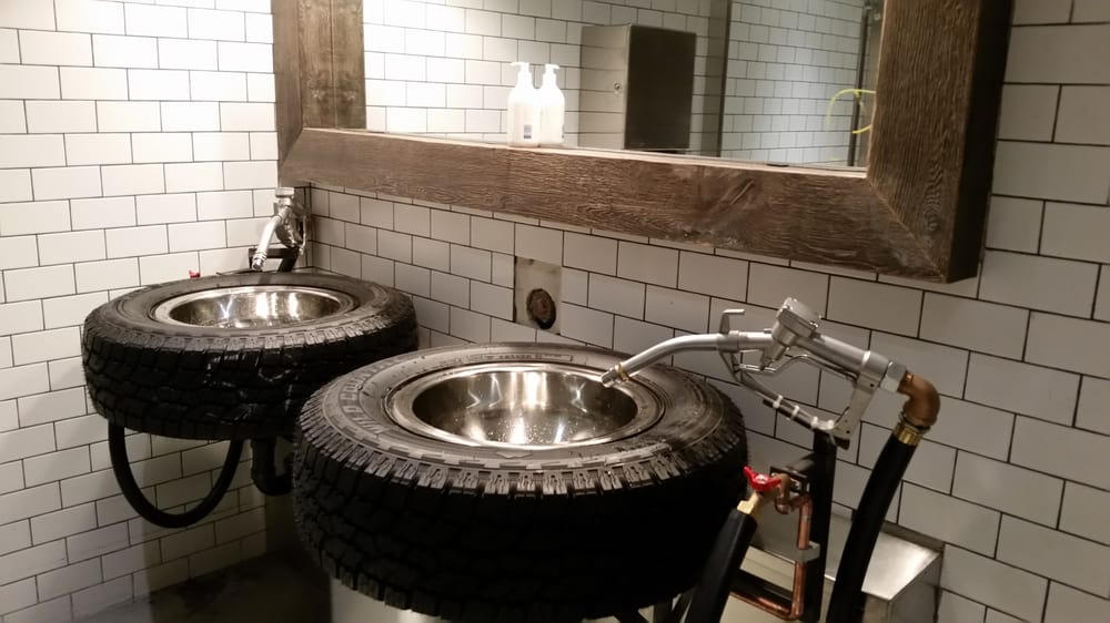 ... Truck Beer Company - Vancouver, BC, Canada. The sinks in the washroom