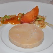 foie gras torchon with poached peach