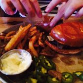 Burger Bar Chicago - Chicago, IL, United States. Build your own burger with jalapeños, Swiss and onions.