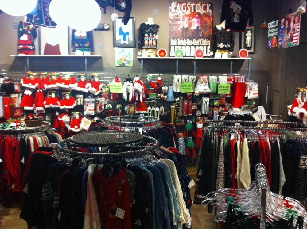 Ragstock - Schaumburg, IL, United States. So many ugly Christmas sweaters