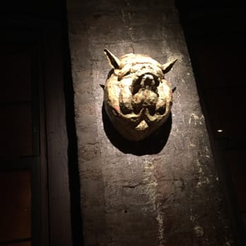 Bavette's Bar & Boeuf - Chicago, IL, United States. Animals on the wall made out of road maps. Cute!