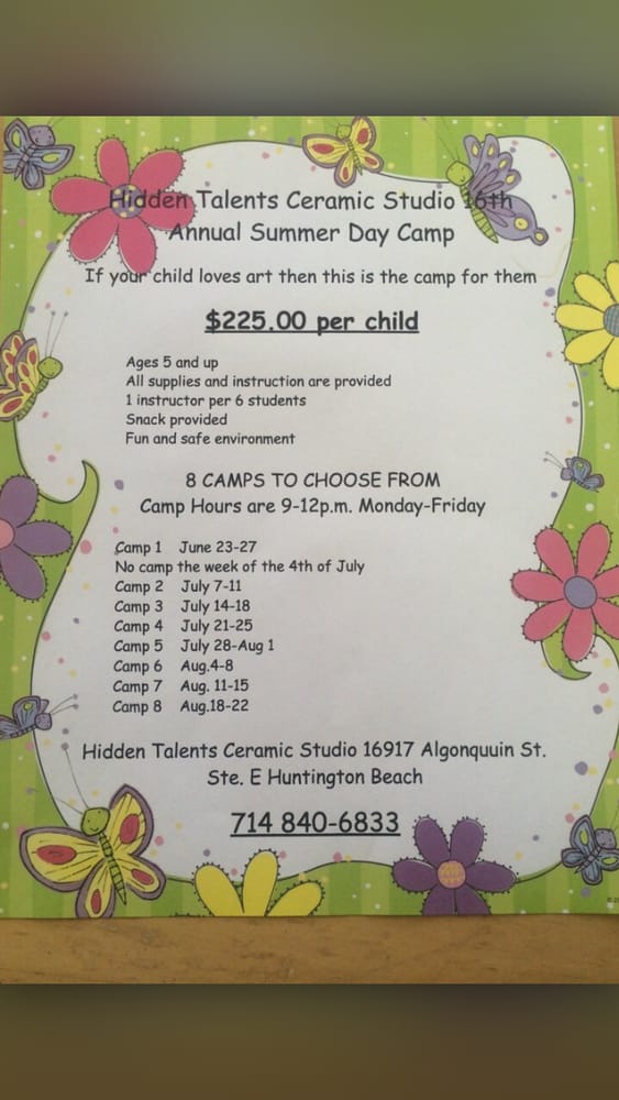 Hidden Talents Ceramic Studio Arts & Crafts Huntington Beach, CA Yelp