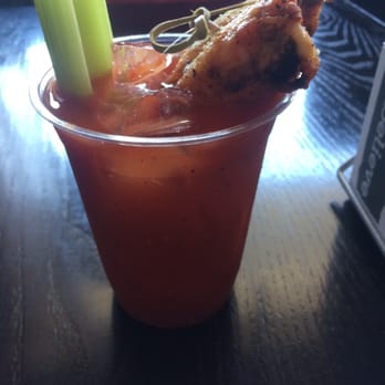 Honey Butter Fried Chicken - Chicago, IL, United States. That's a Bloody Mary with chicken in it