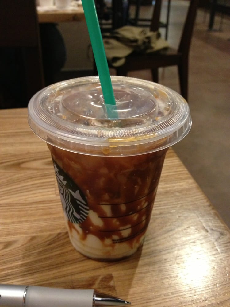 the new hazelnut macchiato! (iced and extra hazelnut) Yelp