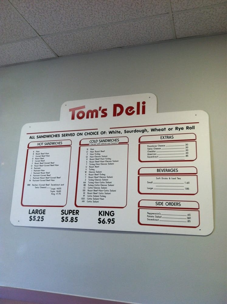 Tom’s Deli Delis 175 W 900 S Saint UT Reviews Photos