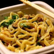 Spicy tuna mazemen with poached egg…