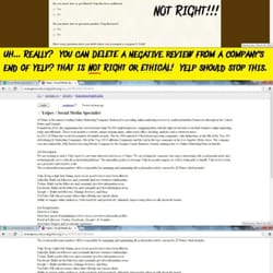 29 Prime - Irvine, CA, United States. This company is trying to hire someone to REMOVE bad Yelp reviews.