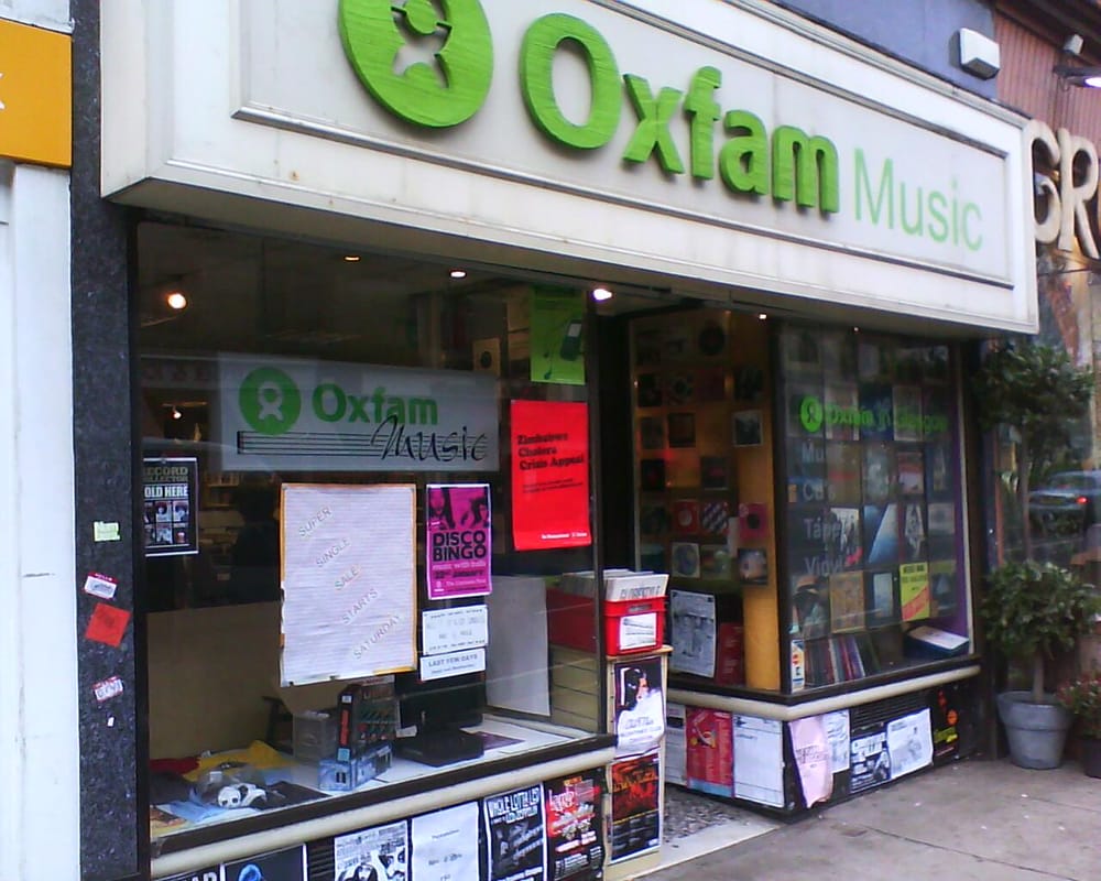 Oxfam Music Vinyl Records Byres Road Glasgow, United Kingdom