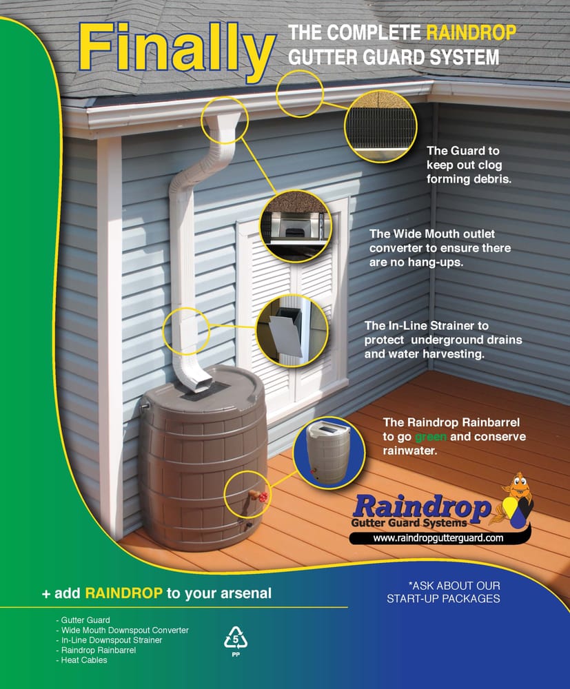 raindrop gutter guard vides