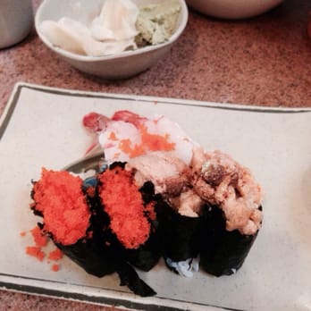 Sushi Sam's Edomata - amaebi, tobiko, and uni - San Mateo, CA, United States