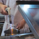 YUJI Ramen - bacon toasting! - New York, NY, United States