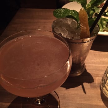 Bavette's Bar & Boeuf - Chicago, IL, United States. Lillet rosé martini and mint julep