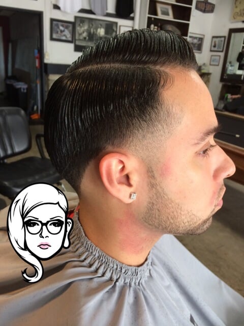 Barber Shop - Fullerton, CA, United States. Taper. Side part. Barber ...