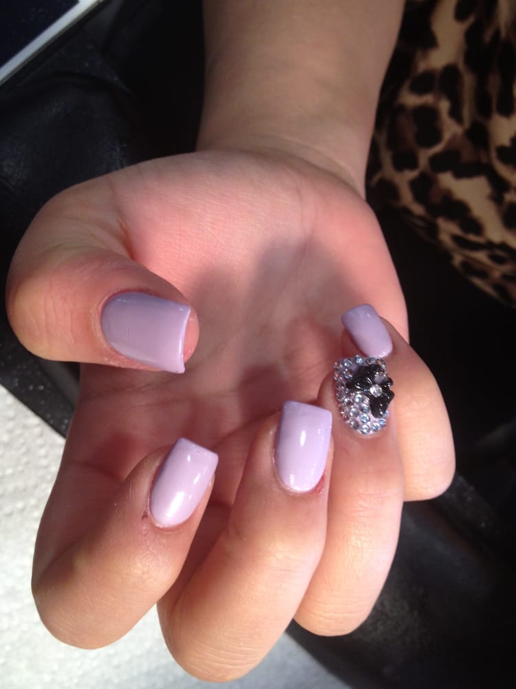 Nail Designs With Rhinestones And Bows 2