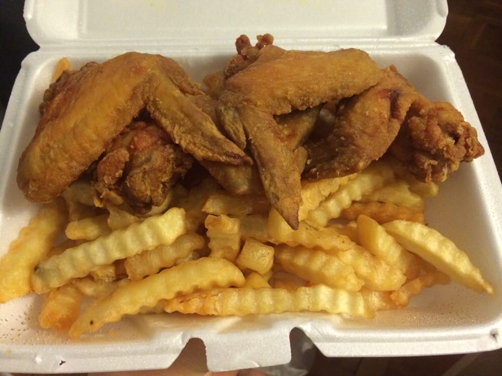 Chinese Food Chicken Wings And French Fries Calories