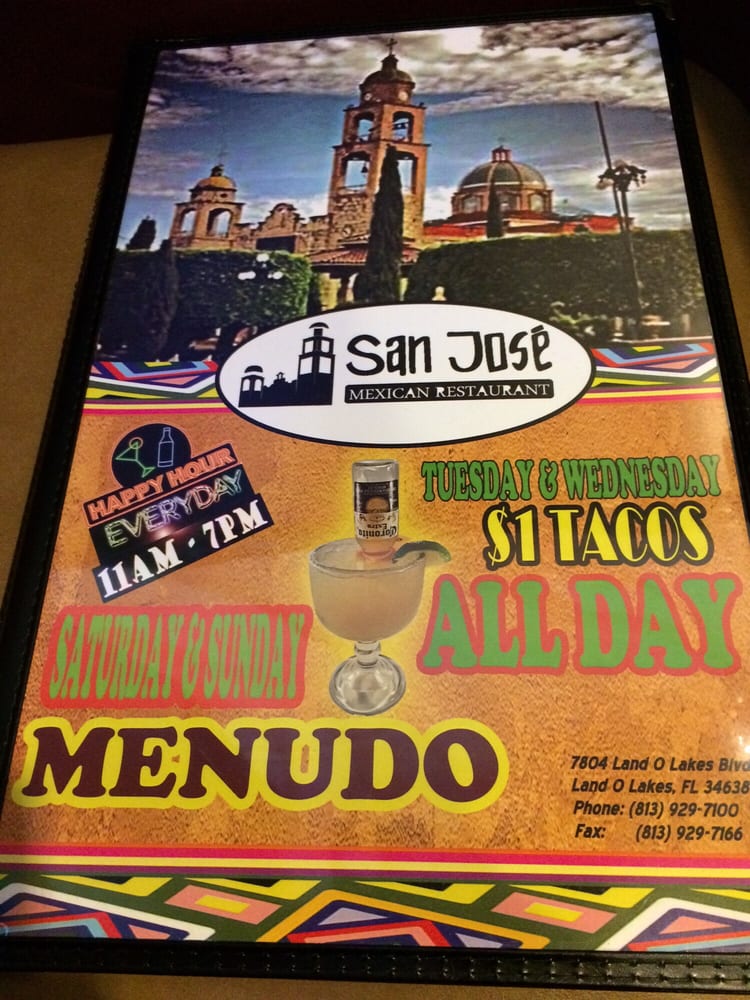 San José Mexican Restaurant Mexican Land O' Lakes, FL Reviews