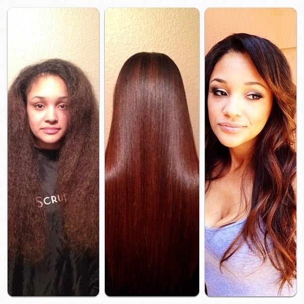 keratin treatment before and after