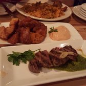 Cafe Ba-Ba-Reeba! - Chicago, IL, United States. Paella valenciana, spicy potatoes, grilled iberico pork shoulder