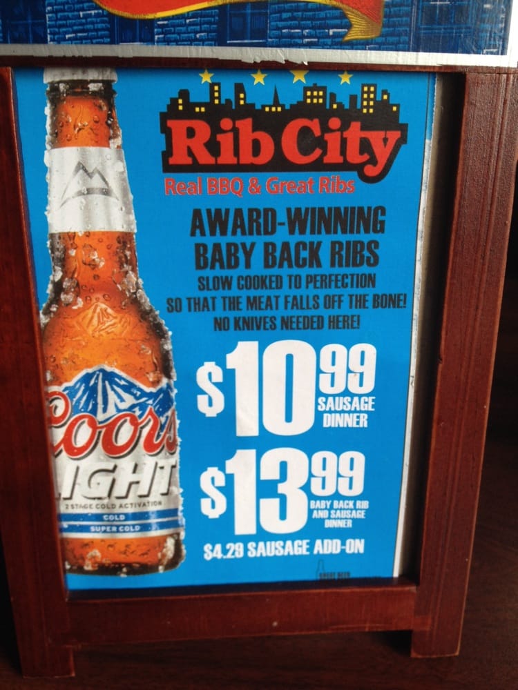 Rib City Grill Barbeque Littleton, CO Reviews Photos Menu Yelp