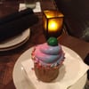 Cotten Candy cupcake for my hubby's b-day!