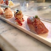 Kai Zan - Chicago, IL, United States. Sushi (lobster and fatty tuna at the most right)