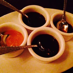 Chicago Q - Chicago, IL, United States. A foursome o'different BBQ sauces: Go hog wild & dip that shit!