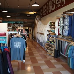 Clothes stores. Surfer clothing stores