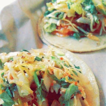 Del Seoul - Chicago, IL, United States. Shrimp and kalbi tacos.