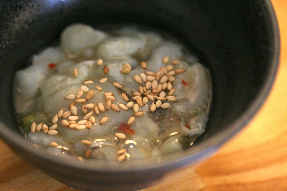 Tako Wasabi octopus w/ wasabi sauce Yelp