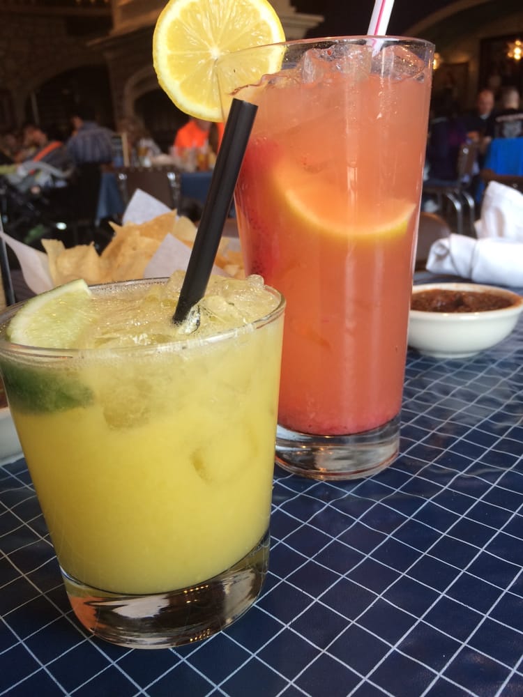 Mango passion rita & a strawberry lemonade Yelp