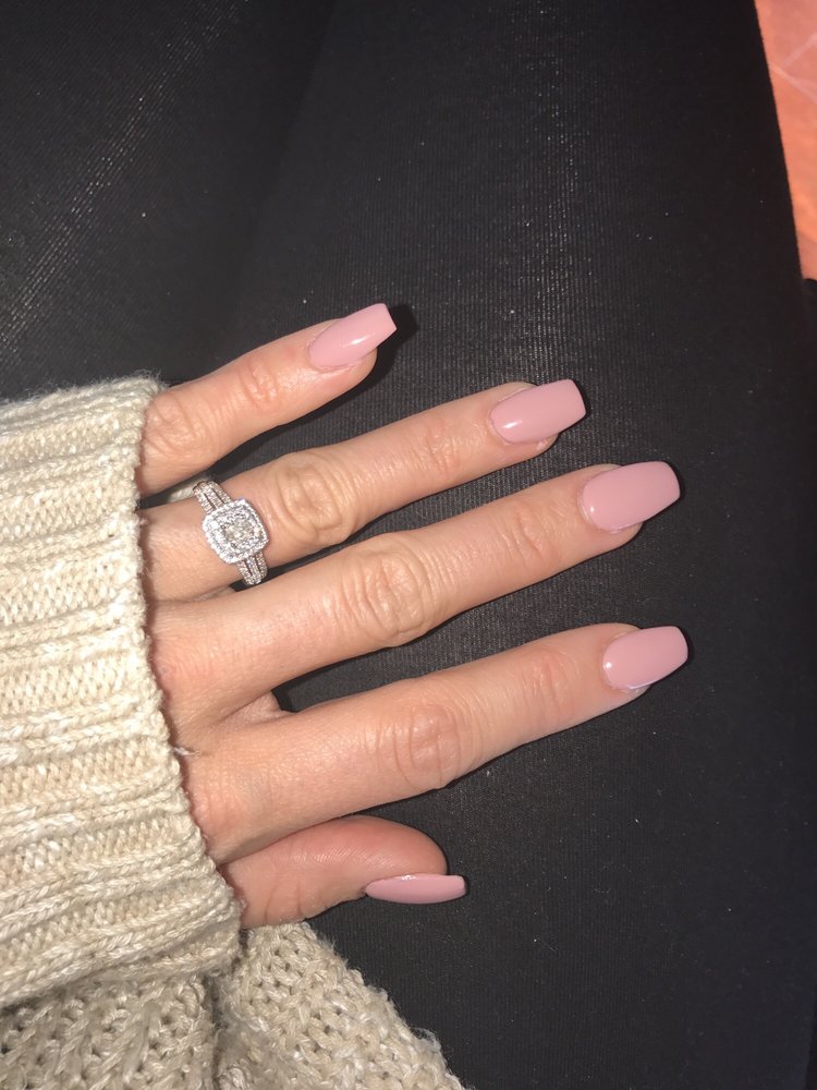 Short Coffin Style Color Dnd Velvet Creme Yelp Photo Of Jc Nails Colorado Springs Co United States Short Coffin Style
