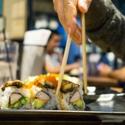 Photo of Mikuni Japanese Restaurant and Sushi Bar - Davis, CA, United States. digging in.