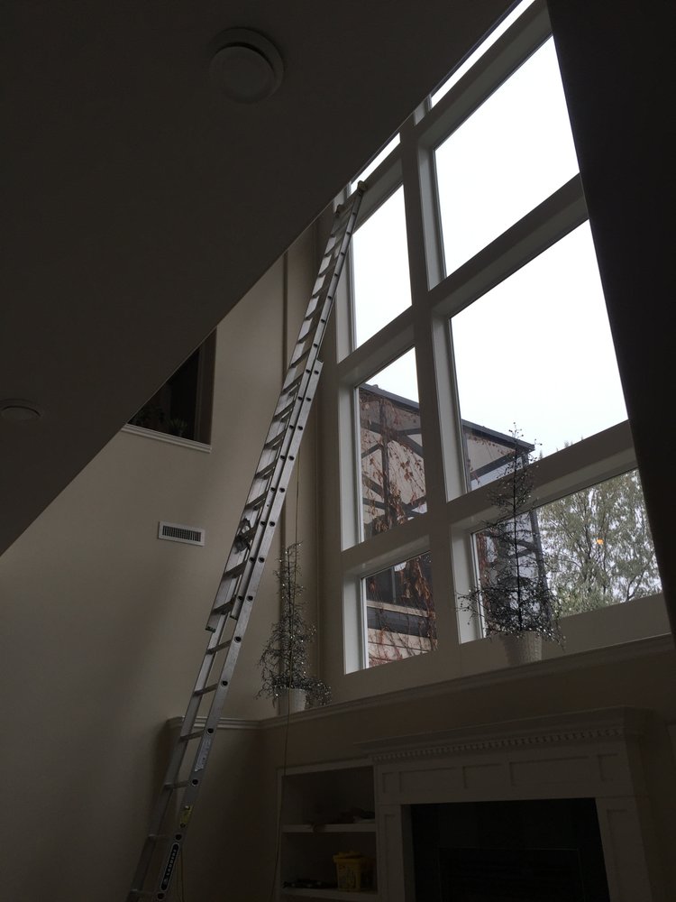 Ladder Work To Reach Those High Windows Inside A Home Yelp Ladder Work To Reach Those High Windows Inside A Home Yelp