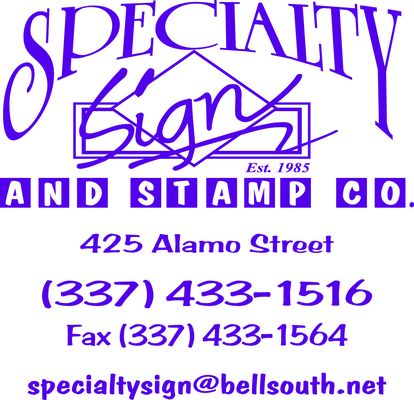 Specialty Sign & Stamp