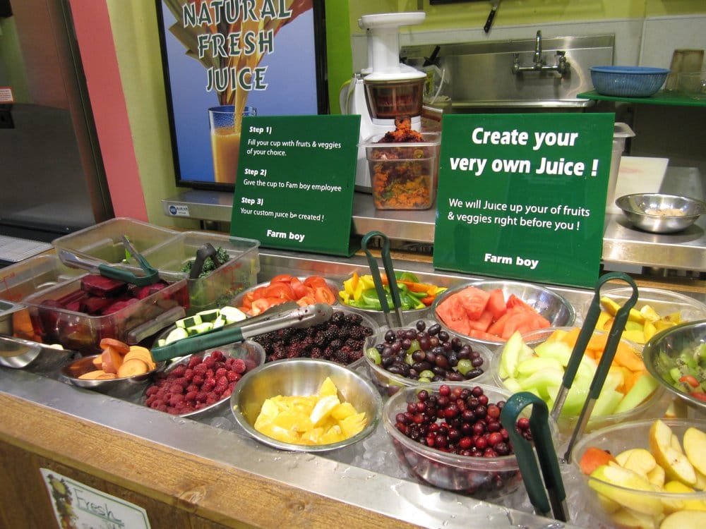 Make your own juice bar!! Yelp