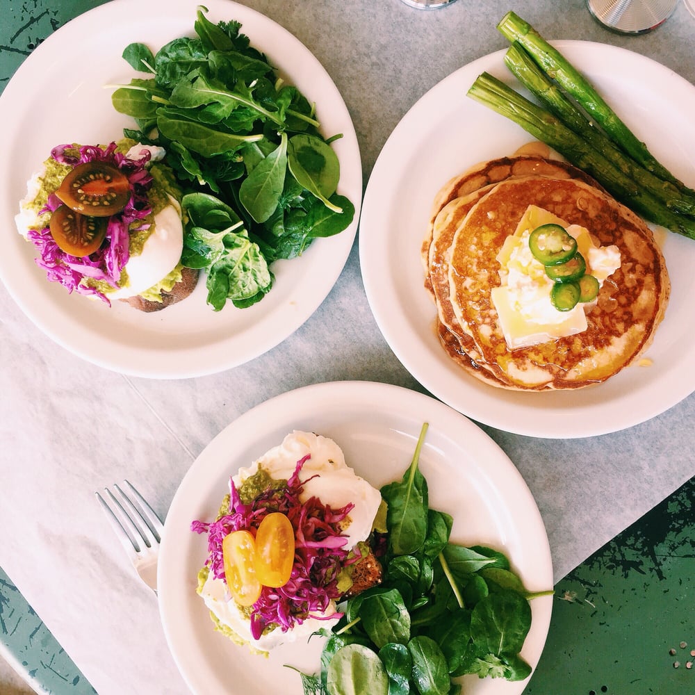 Gluten free pancakes, photo courtesy of ) Yelp