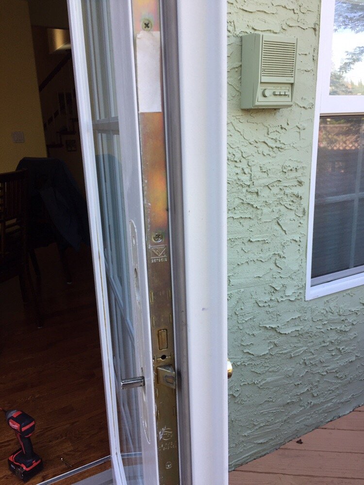 Installation Of Andersen Outswing Patio Door Lock Mechanism Yelp Photo Of Yms Locksmith San Jose Ca United States Installation Andersen