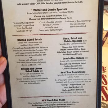 Famous Dave Specials