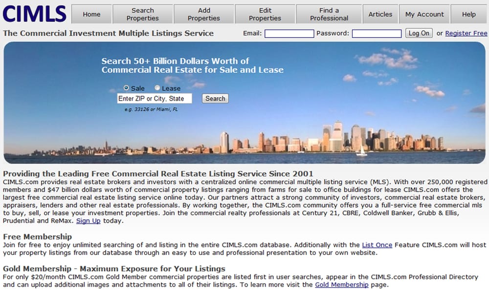 Commercial Investment Multiple Listings Service