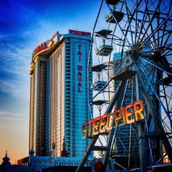 Trump Taj Mahal - Atlantic City, NJ, United States. The Trump Taj Mahal from Steel Pier in Atlantic city Summer 2015