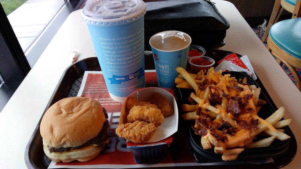 double stack 4 for 4 upgrade to baconator fries with jr frosty and