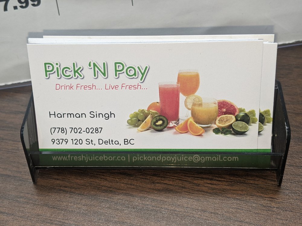 Fresh Juice Pick N' Pay