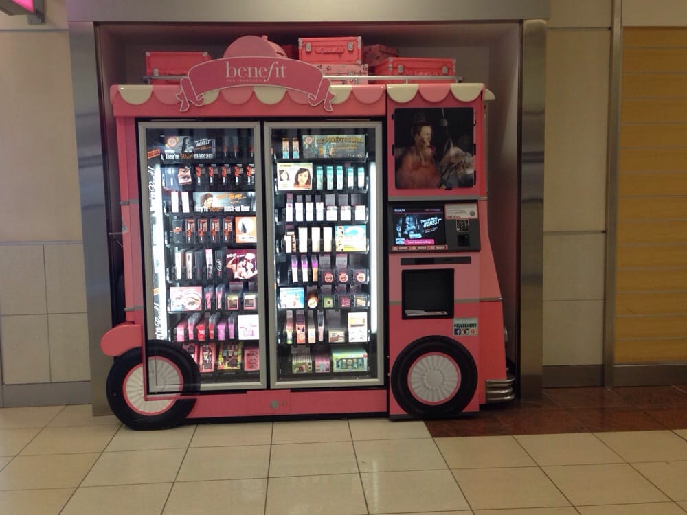 Benefit cosmetics vending machine! Hell yea Yelp